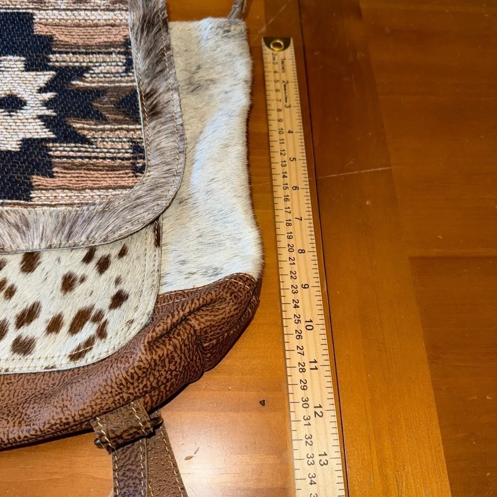 Myra bag NWT leather and canvas convertible backpack purse western boho Western